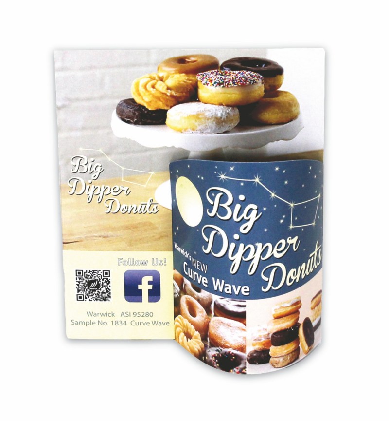 Curve 3-D Wave Table Tent 1 Curve 3-D Wave Table Tent 1