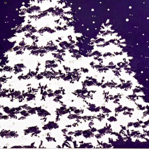 Classic-Snow Covered Trees Holiday Greeting Card 1 Classic-Snow Covered Trees Holiday Greeting Card 1