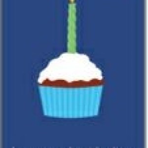 Birthday Cupcake Business Note Card - 3 sizes 1 Birthday Cupcake Business Note Card - 3 sizes 1