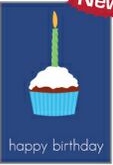 Birthday Cupcake Business Note Card - 3 sizes 1 Birthday Cupcake Business Note Card - 3 sizes 1