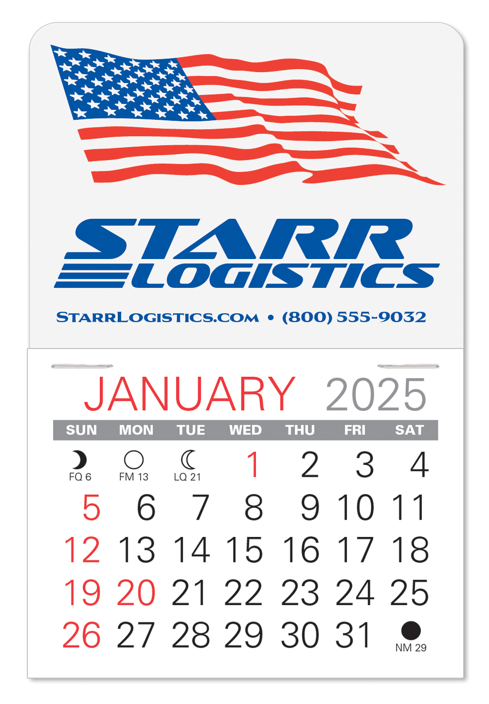 Patriotic Value Stick Calendar 1