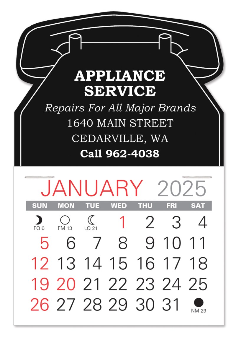 Telephone Shape Value Stick Adhesive Calendar 1 Telephone Shape Value Stick Adhesive Calendar 1
