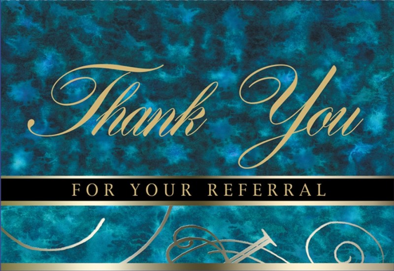 Blue Marble Referral Everyday Note Card (3 1/2"x5") 1 Blue Marble Referral Everyday Note Card (3 1/2"x5") 1
