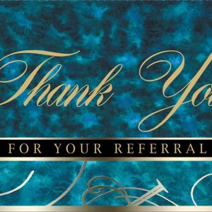 Blue Marble Referral Everyday Note Card (3 1/2"x5") 1 Blue Marble Referral Everyday Note Card (3 1/2"x5") 1