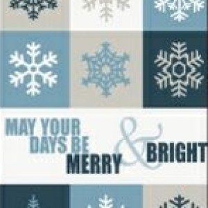 Classic-May Your Days Be Merry & Bright Holiday Greeting Card (5"x7") 1 Classic-May Your Days Be Merry & Bright Holiday Greeting Card (5"x7") 1