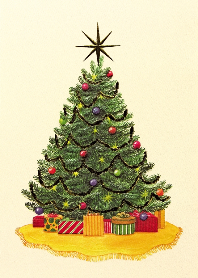 Premium-Christmas Tree Holiday Greeting Card 1 Premium-Christmas Tree Holiday Greeting Card 1