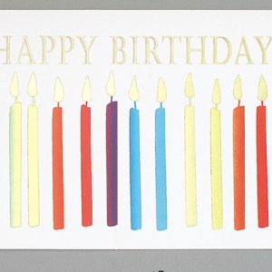 Happy Birthday Candles Everyday Greeting Card (5"x7") 1 Happy Birthday Candles Everyday Greeting Card (5"x7") 1