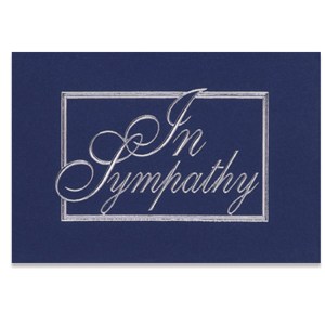 Sympathy Everyday Business Note Card (3 1/2"x5") 1 Sympathy Everyday Business Note Card (3 1/2"x5") 1