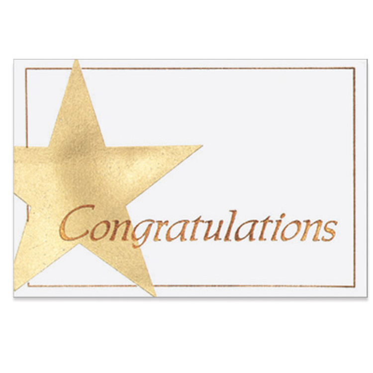 Congratulations Business Note Card (3 1/2"x5") 1 Congratulations Business Note Card (3 1/2"x5") 1