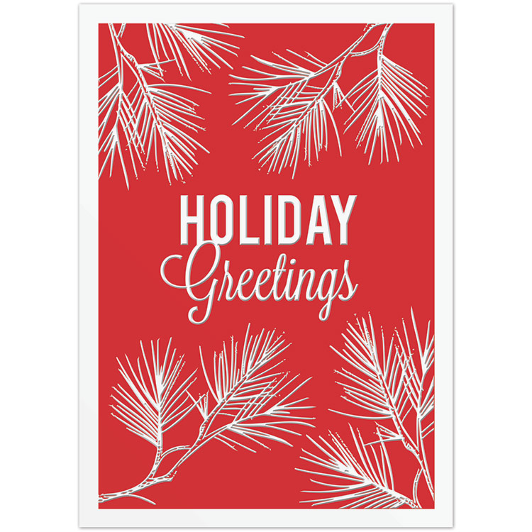 Classic-Pine Greetings Holiday Greeting Card 1 Classic-Pine Greetings Holiday Greeting Card 1