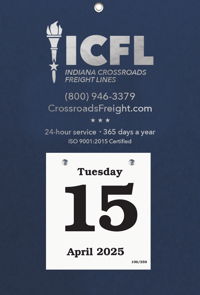 Foil Stamped Daily Date Calendar - 8x12 Medium Pad 1