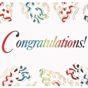 Congratulations Confetti Everyday Greeting Card (5"x7") 1 Congratulations Confetti Everyday Greeting Card (5"x7") 1