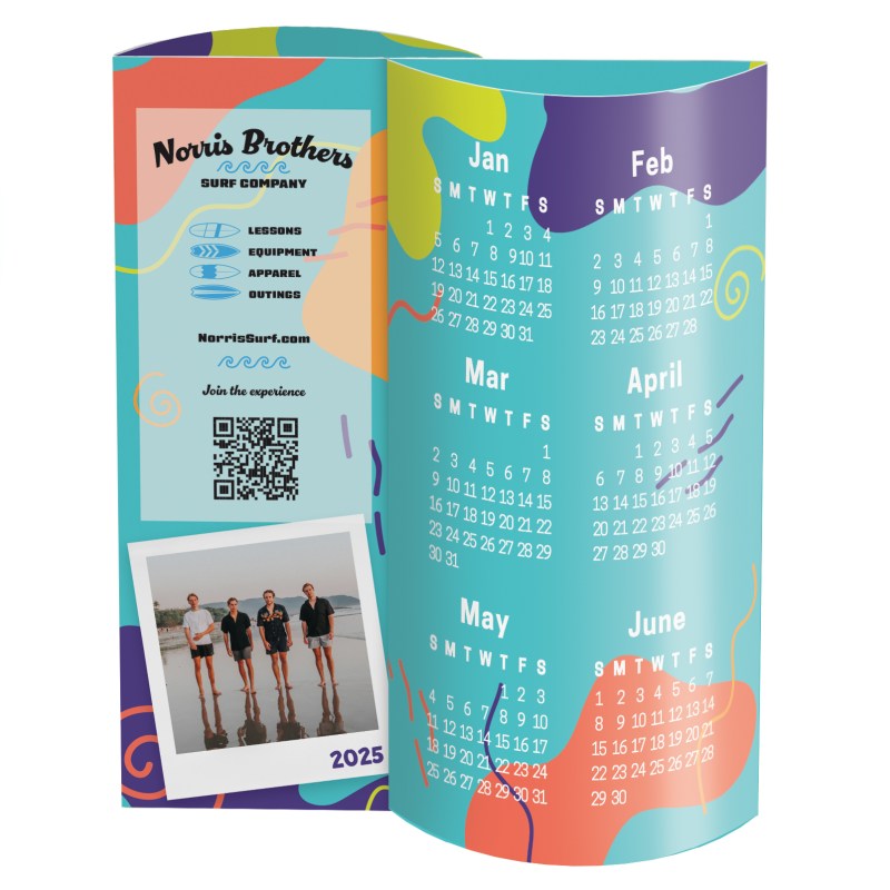 Custom Photo Wave Calendar 1 Custom Photo Wave Calendar 1