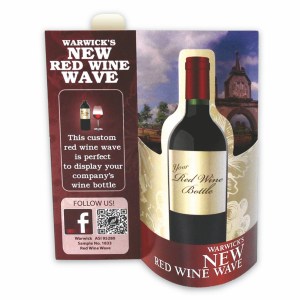 Red Wine 3-D Wave Table Tent 1 Red Wine 3-D Wave Table Tent 1