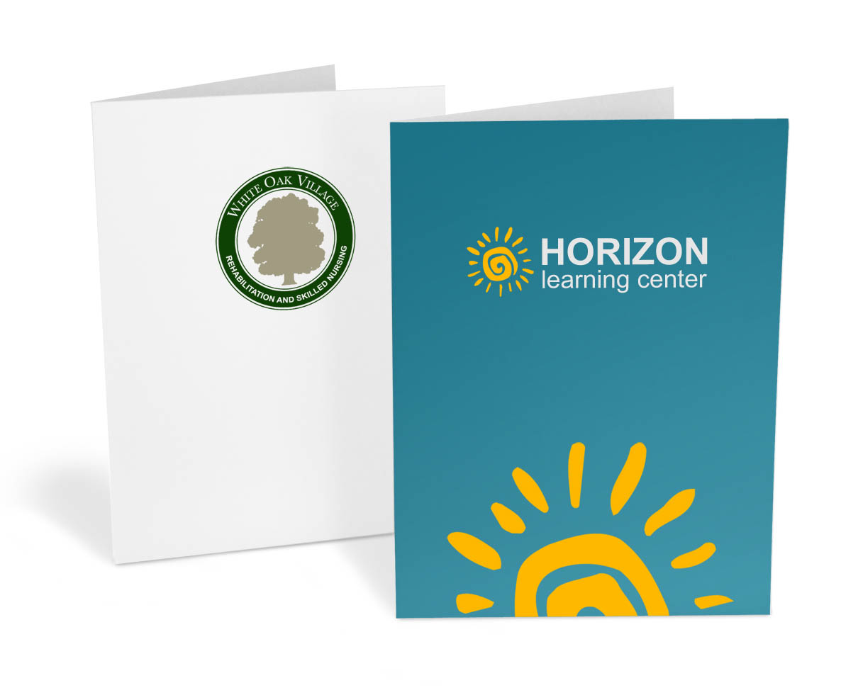 Ink Printed Pocket Folders-Designer Papers 1