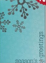 Classic-Season%27s Greetings Blue & Silver Holiday Greeting Card 1 Classic-Season%27s Greetings Blue & Silver Holiday Greeting Card 1