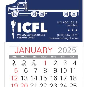 Semi-Truck Shape Value Stick Adhesive Calendar 1 Semi-Truck Shape Value Stick Adhesive Calendar 1