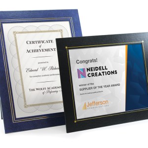 Deluxe Wrapped Edge Certificate Frame for 8 1/2"x11" Certificate 1 Deluxe Wrapped Edge Certificate Frame for 8 1/2"x11" Certificate 1