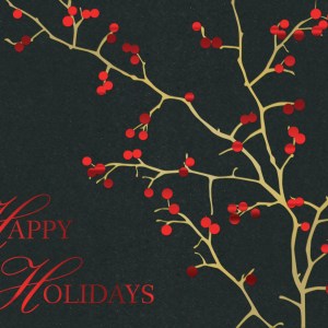 Premium-Red Berries Holiday Greeting Card 1 Premium-Red Berries Holiday Greeting Card 1
