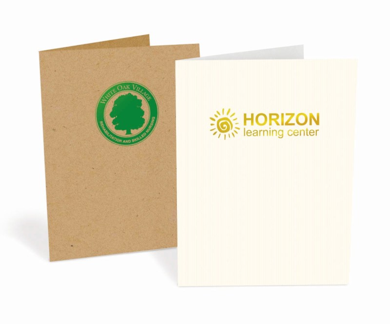 Foil Stamped Pocket Folders - Classic Papers - 1 Color Imprint 1 Foil Stamped Pocket Folders - Classic Papers - 1 Color Imprint 1