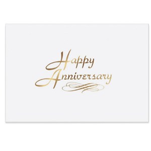 Happy Anniversary Business Note Card (3 1/2"x5") 1 Happy Anniversary Business Note Card (3 1/2"x5") 1