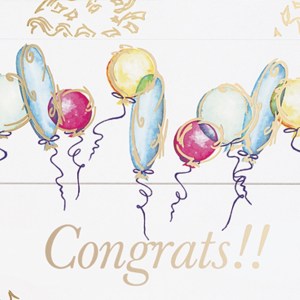 Congrats Balloons Everyday Greeting Card (5"x7") 1 Congrats Balloons Everyday Greeting Card (5"x7") 1