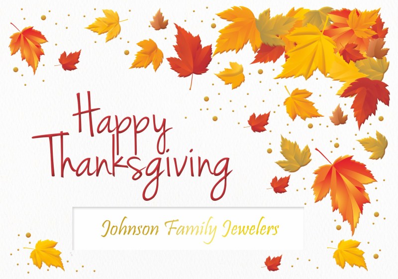 Classic-Bright Thanksgiving Leaves Greeting Card (5"x7") 1 Classic-Bright Thanksgiving Leaves Greeting Card (5"x7") 1