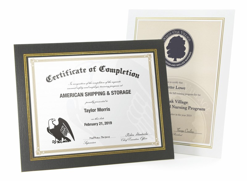 Dual Easel Certificate Frame for 8.5" x 11" Certificate 1 Dual Easel Certificate Frame for 8.5" x 11" Certificate 1