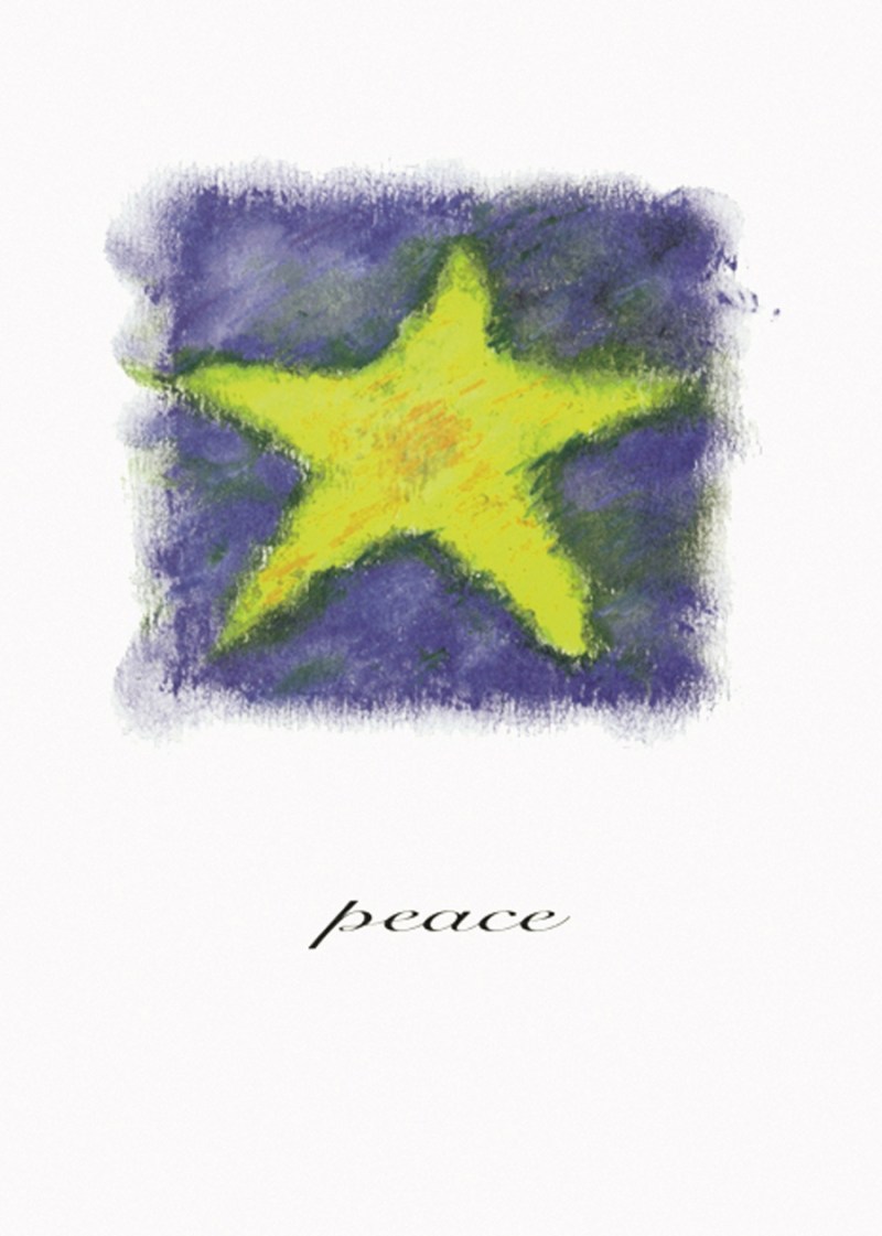 Classic-Yellow Star Holiday Greeting Card 1 Classic-Yellow Star Holiday Greeting Card 1