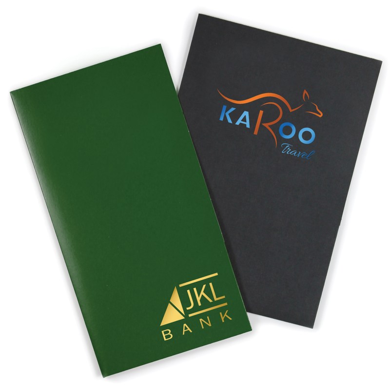 Mini Pocket Folder Foil Stamped - Standard White Paper 1 Mini Pocket Folder Foil Stamped - Standard White Paper 1
