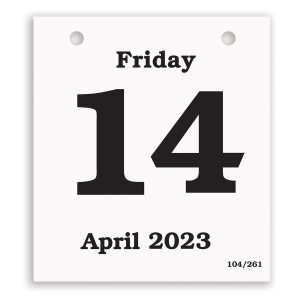 Daily Date Calendar Refill - 4.25x4.75 Medium Pad 1 Daily Date Calendar Refill - 4.25x4.75 Medium Pad 1