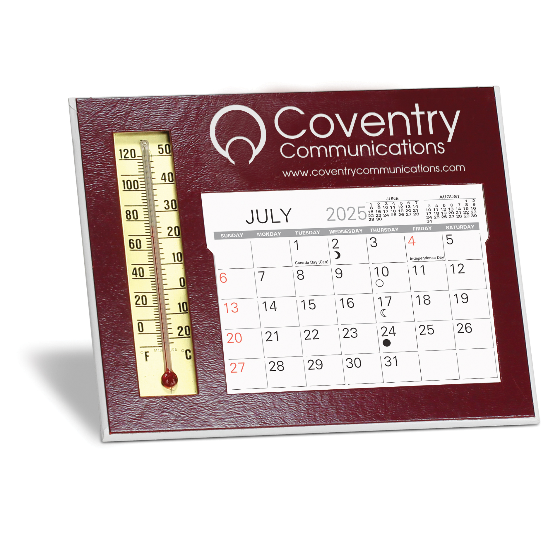 Emissary Desk Calendar w/ Thermometer 1