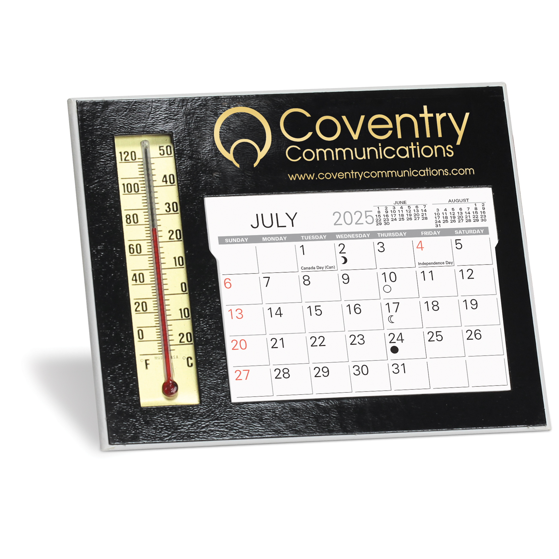 Emissary Desk Calendar w/ Thermometer 1