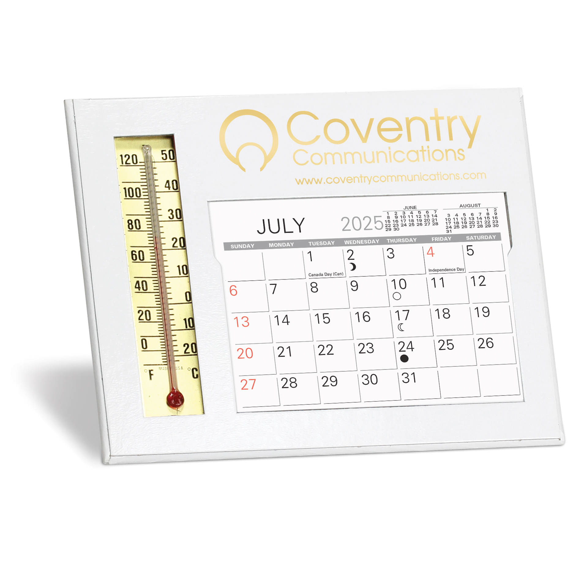 Emissary Desk Calendar w/ Thermometer 1