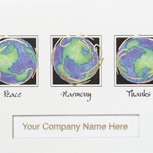 Classic-Peace Harmony Window Holiday Greeting Card 1 Classic-Peace Harmony Window Holiday Greeting Card 1