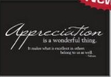 Appreciation Quote Business Note Card - 3 sizes 1