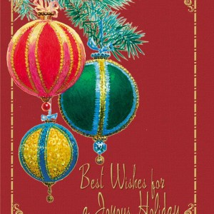 Cclassic-Victorian Ornaments Holiday Greeting Card (5"x7") 1 Cclassic-Victorian Ornaments Holiday Greeting Card (5"x7") 1