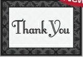 Decorative Thank You Business Note Card - 3 sizes 1 Decorative Thank You Business Note Card - 3 sizes 1