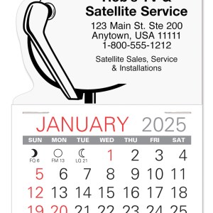 Satellite Dish Shape Value Stick Adhesive Calendar 1 Satellite Dish Shape Value Stick Adhesive Calendar 1