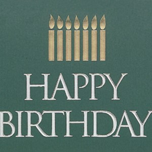 Happy Birthday Candles Everyday Business Note Card (3 1/2"x5") 1 Happy Birthday Candles Everyday Business Note Card (3 1/2"x5") 1