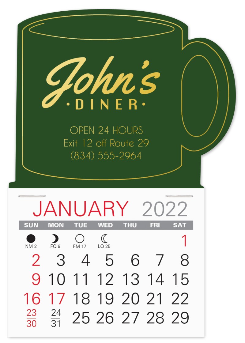 Mug Shape Easy Stick Calendar 1 Mug Shape Easy Stick Calendar 1