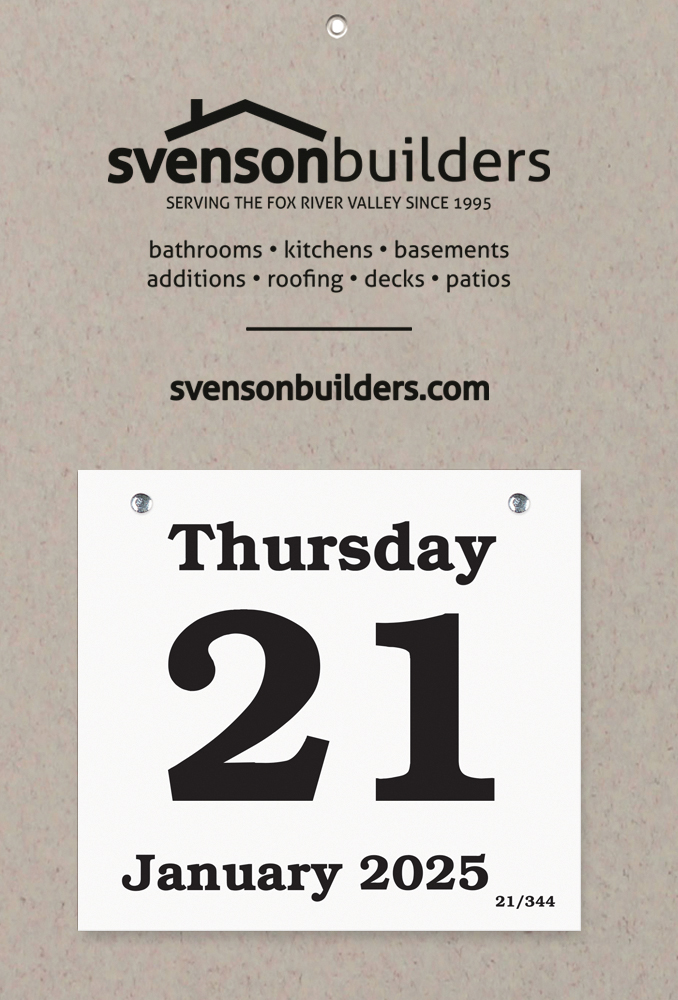 Foil Stamped Daily Date Calendar - 8x12 Large Pad 1 Foil Stamped Daily Date Calendar - 8x12 Large Pad 1