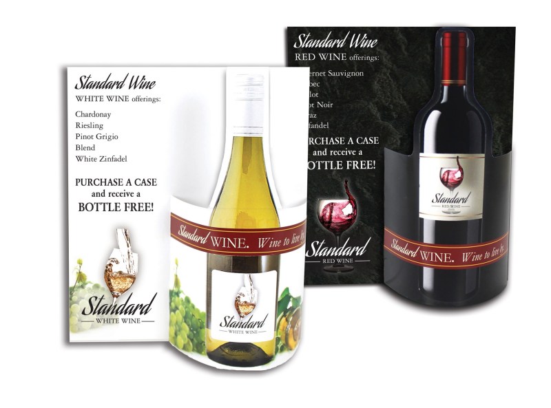 Wine Combo 3-D Wave Table Tent 1 Wine Combo 3-D Wave Table Tent 1