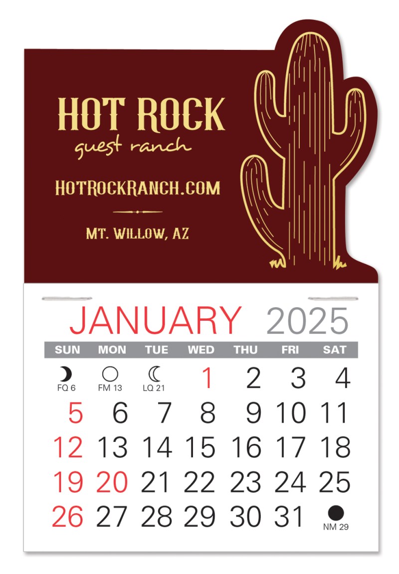 Cactus Shape Value Stick Adhesive Calendar 1 Cactus Shape Value Stick Adhesive Calendar 1