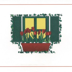 Window Box Everyday Blank Note Card (3 1/2"x5") 1 Window Box Everyday Blank Note Card (3 1/2"x5") 1