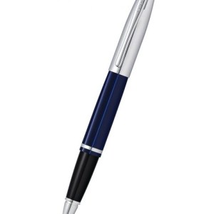Calais™ Chrome & Blue Lacquer Rollerball Pen 1 Calais™ Chrome & Blue Lacquer Rollerball Pen 1