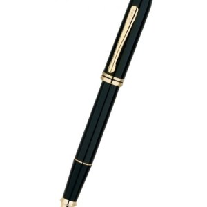 Townsend® Black Lacquer & 23KT Gold Gel Rollerball Pen 1 Townsend® Black Lacquer & 23KT Gold Gel Rollerball Pen 1