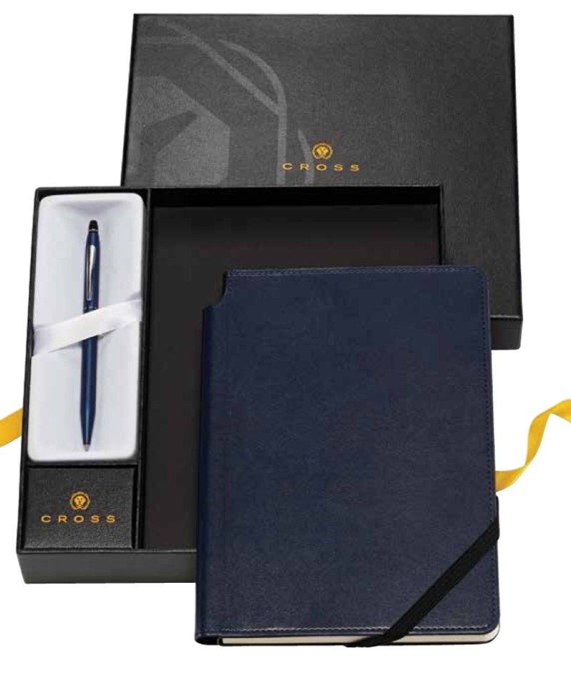 Click™ Midnight Blue Ballpoint Pen & Midnight Blue Journal Gift Set 1 Click™ Midnight Blue Ballpoint Pen & Midnight Blue Journal Gift Set 1