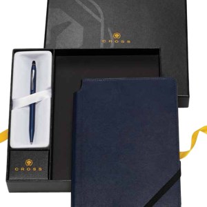 Click™ Midnight Blue Ballpoint Pen & Midnight Blue Journal Gift Set 1 Click™ Midnight Blue Ballpoint Pen & Midnight Blue Journal Gift Set 1