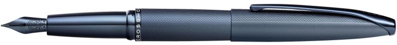 ATX® Sandblasted Dark Blue Medium Nib Fountain Pen w/Stainless Steel Nib Plated w/Dark Blue PVD 1 ATX® Sandblasted Dark Blue Medium Nib Fountain Pen w/Stainless Steel Nib Plated w/Dark Blue PVD 1